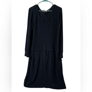 Soft Surroundings Cozy Navy Long Sleeve Dress size Small
